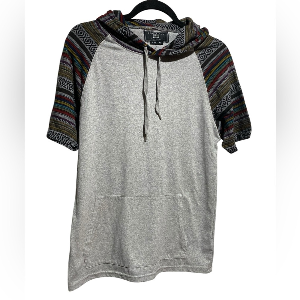 Beautiful giant size M hooded shirt